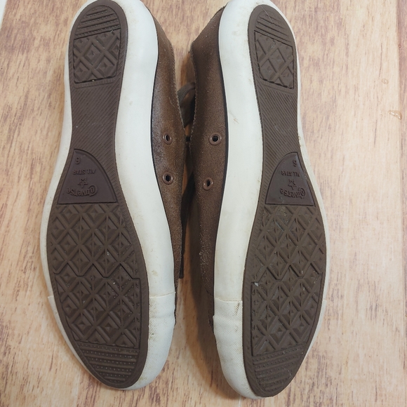 Converse brown leather converse women's  sz 6 - Picture 7 of 10